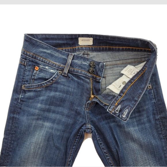 Hudson Blue Jeans Signature Bootcut Dk Wash Flap-Pocket Stretch Wmn 26 (28x29.5) - Picture 5 of 11